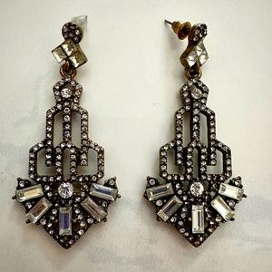BaubleBar Luxe Art Deco Statement Earrings